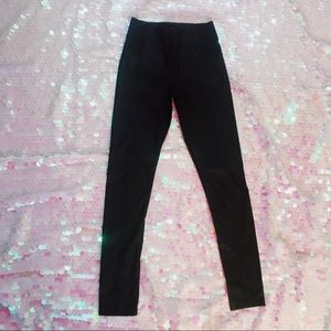 Black pleather pants